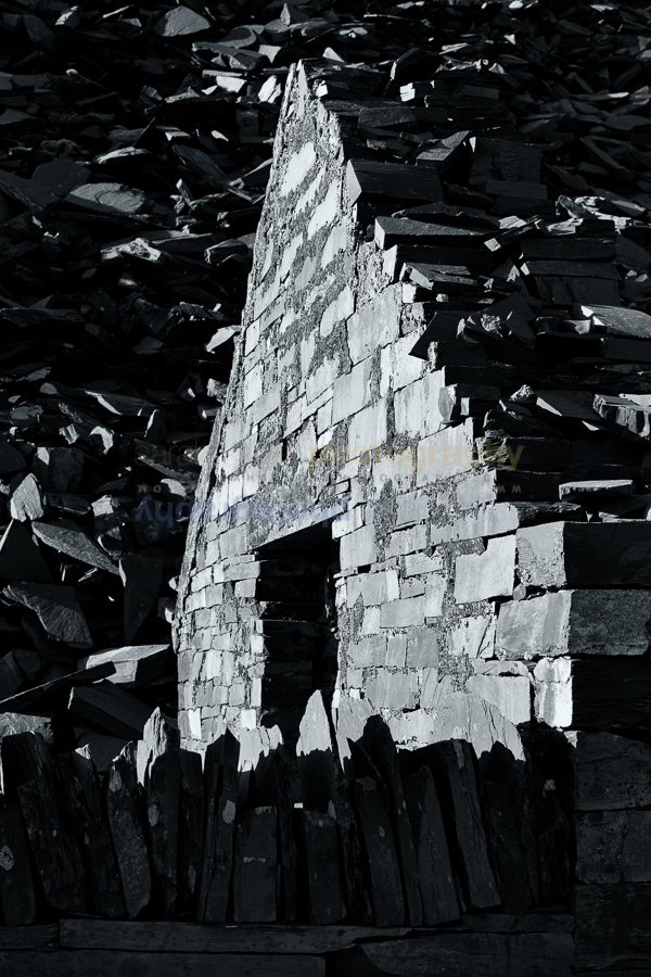 Slate face in sunlight