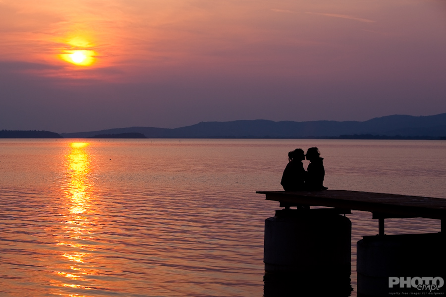 Love and sunset